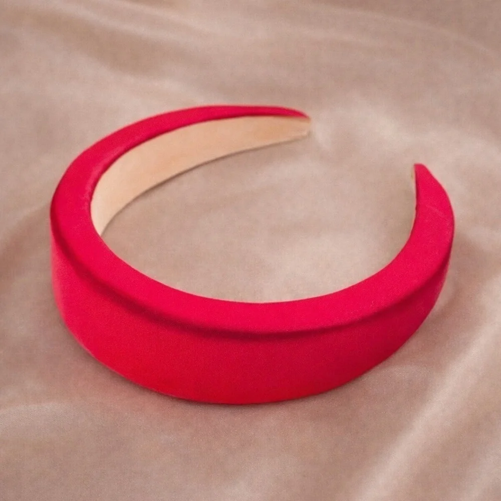 Cherry Pink Puffy Headband